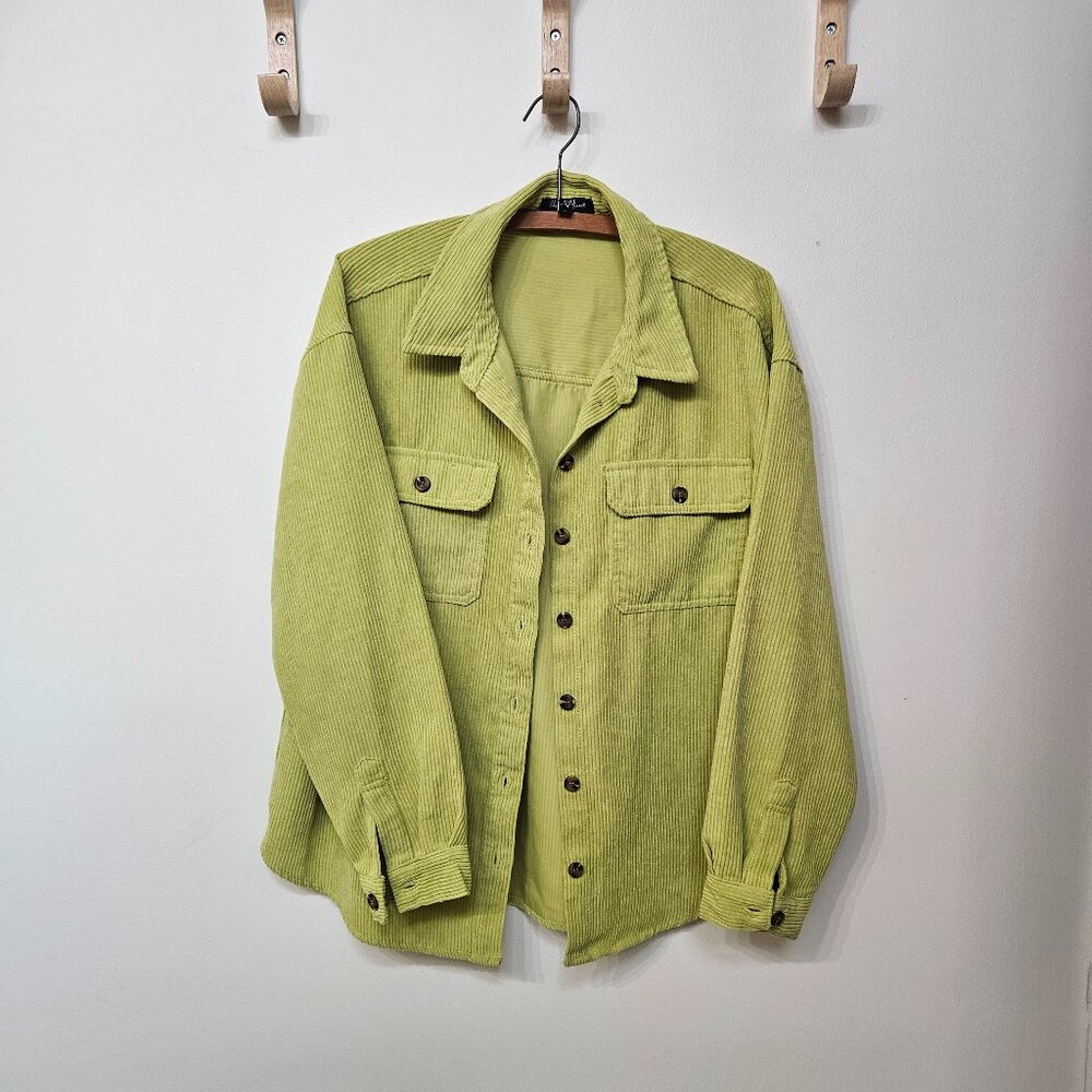 Velvet Heart Green Corduroy Utility Jacket